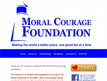 Tablet Screenshot of moralcouragefoundation.org